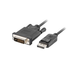 Cable displayport lanberg macho - dvi - d macho 24+1 1.8m negro