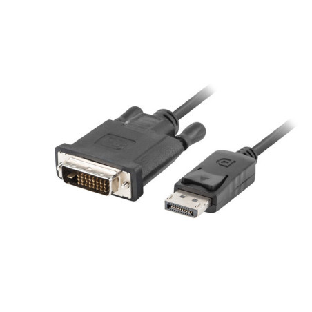 Cable displayport lanberg macho - dvi - d macho 24+1 1.8m negro