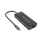 Adaptador conceptronic usb tipo c a gigabit ethernet rj45 -  con hub usb 3.2 3 puertos -  usb tipo c