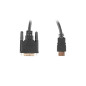 Cable hdmi lanberg macho -  dvi - d 24+1 macho 4k dual link 3m negro
