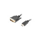 Cable hdmi lanberg macho -  dvi - d 24+1 macho 4k dual link 3m negro