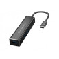 Adaptador conceptronic usb tipo c a hub usb 3 puertos con lector de tarjetas
