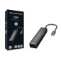 Adaptador conceptronic usb tipo c a hub usb 3 puertos con lector de tarjetas