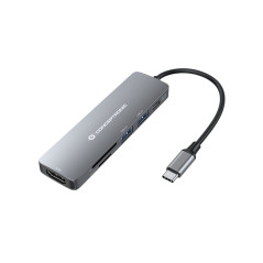 Adaptador usb - c 6en1 conceptronic donn11 -  hdmi usb 3.0 - lector sd