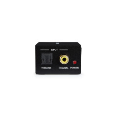 Convertidor de audio fonestar fo - 37da - audio digital en analgico - entrada ptica spdif -  coaxial spdif - salida audio estreo