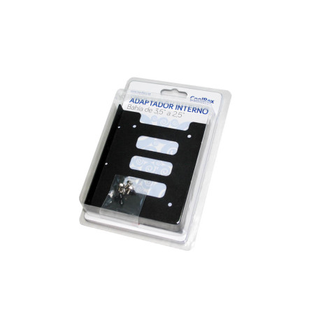 Adaptador bahia  coolbox 3.5 a 2.5 hdd ssd interno metalico