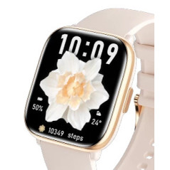 Reloj smartwatch myphone pastel gold cream
