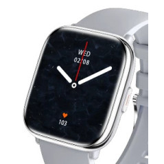 Reloj smartwatch myphone pastel silver gray