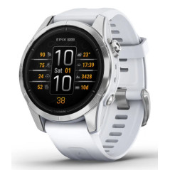 Garmin epix Pro (Gen 2) 3,05 cm (1.2") AMOLED 42 mm Digitale 390 x 390 Pixel Touch screen Argento Wi-Fi GPS (satellitare)
