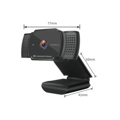 Webcam 2k conceptronic amdis02b 5mp -  usb - 3.6mm  - 30 fps - angulo vision 72 -  enfoque automatico - microfono integrado
