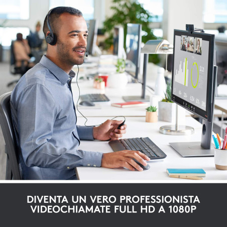 Webcam logitech c920 negra full hd 1080p 15mp