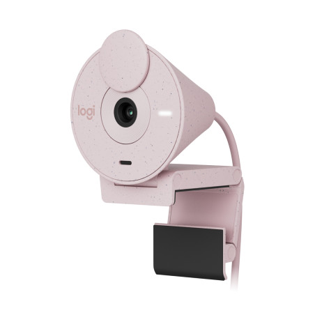 Webcam logitech brio 300 rosado full hd -  usb tipo c