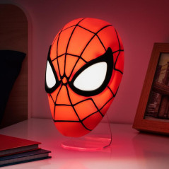 Paladone Spiderman Mask Light lampada da tavolo Rosso, Bianco