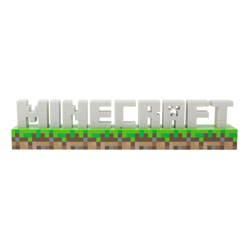Lampara paladone minecraft logo
