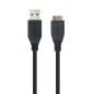 Cable usb 3.0 tipo a a micro usb tipo b nanocable 2m -  macho - macho -  negro