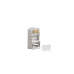 Lanberg PLS-6020 cavo di collegamento RJ-45 Acciaio inox, Trasparente