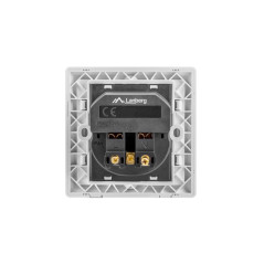 Lanberg AC-WS01-USB2-F bussola e set di bussole Presa elettrica