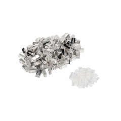 Lanberg PLS-6000 cavo di collegamento RJ-45 Acciaio inox, Trasparente