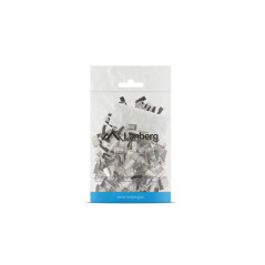 Lanberg PLS-6000 cavo di collegamento RJ-45 Acciaio inox, Trasparente