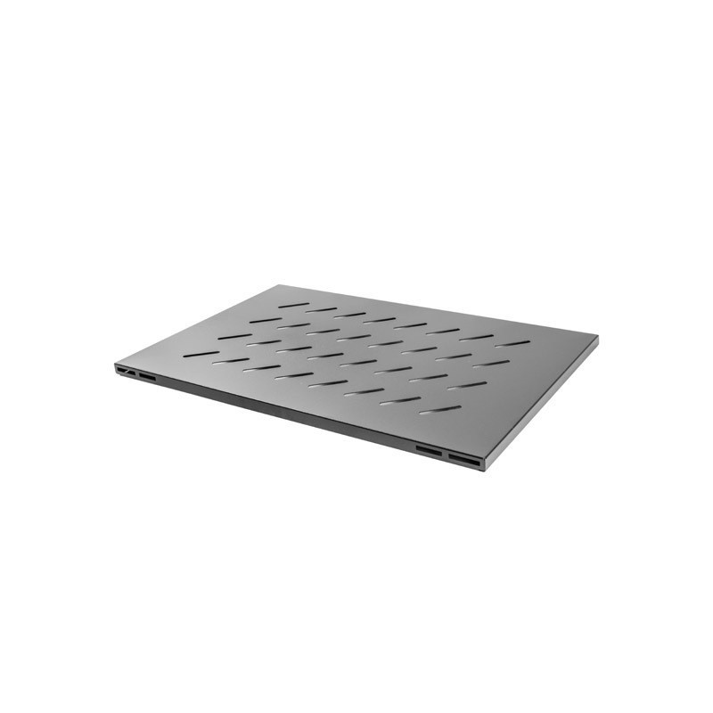 Bandeja fija lanberg 1u 480.5x580 mm hasta 120 kg rack abierto de 19 pulgadas negro