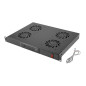 Panel ventilacion lanberg lcd 4 ventiladores termostato 230v 1u rack 19 negro