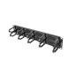 Organizador de cables lanberg 10 anillos 19 pulgadas 2u tipo b con cepillo negro