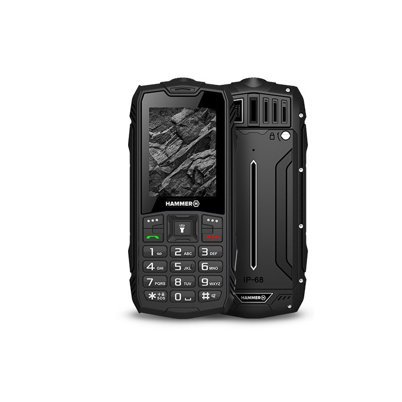 Telefono movil rugerizado hammer rock 2.4 pulgadas -  0.3mpx -  2g