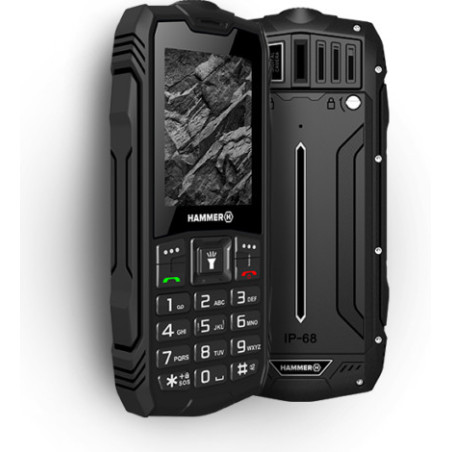 Telefono movil rugerizado hammer rock 2.4 pulgadas -  0.3mpx -  2g