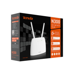 Tenda N300 router wireless Fast Ethernet Banda singola (2.4 GHz) 4G Bianco