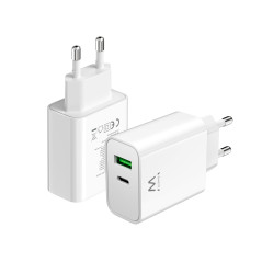 Cargador ewent ew1325 30w usb tipo a - usb tipo c