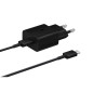 Cargador samsung ep - t1510 usb tipo c  negro + cable usb tipo c 15w