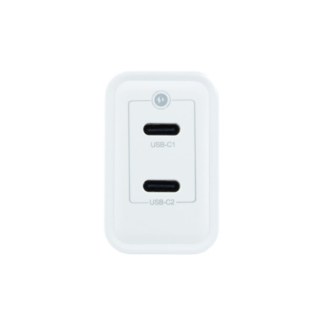 Cargador usb de pared coolbox 35w 2 x usb tipo c