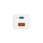Cargador pared hama gan 65w 1 x usb tipo c 1 x usb tipo a blanco carga rapida