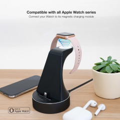 TooQ TQCD02L Caricabatterie per dispositivi mobili Smartphone, Orologio intelligente Nero USB Carica wireless Ricarica rapida