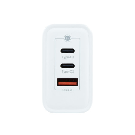 Cargador usb de pared coolbox 65w 2 x usb tipo c - usb tipo a