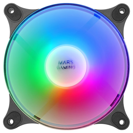 Kit de ventiladores mars gaming mfduob 2 x 120mm frgb negro