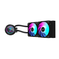 GIGABYTE AORUS WATERFORCE II 240 Raffreddamento a liquido per CPU AIO - 2x ventole ARGB da 120 mm, meccanismo a incastro,
