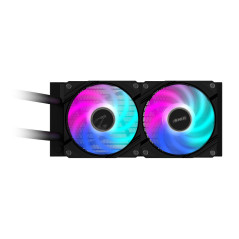 GIGABYTE AORUS WATERFORCE II 240 Raffreddamento a liquido per CPU AIO - 2x ventole ARGB da 120 mm, meccanismo a incastro,