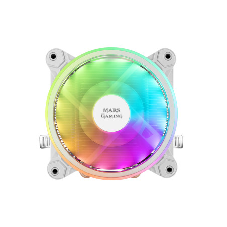 Ventilador disipador cpu mars gaming mcpu220 120mm argb blanco