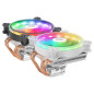 Ventilador disipador cpu mars gaming mcpu220 120mm argb blanco