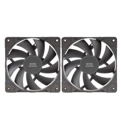 Mars Gaming MFPROX2 sistema di raffreddamento per computer Case per computer Ventilatore 12 cm Nero 2 pz