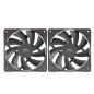 Ventilador mars gaming mfprox2 2 x 120mm negro