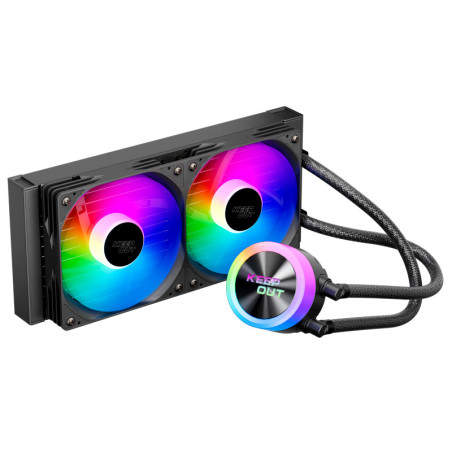 KeepOut XWC-240 sistema di raffreddamento per computer Case per computer Raffreddatore di liquidi tutto in uno 12 cm Nero