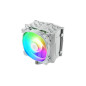 Ventilador disipador cpu gaming enermax ets - t50a - w - argb para intel amd argb 1x12cm blanco