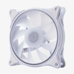 Hiditec N18 ARGB Case per computer Ventilatore 12 cm Bianco