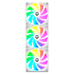 NOX Hummer EASY LINK Case per computer Raffreddatore d'aria 12 cm Bianco 3 pz