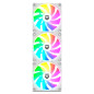 Ventilador caja nox hummer easylink white 3 x 120mm led argb
