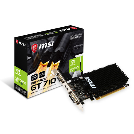 Tarjeta grafica msi gt 710 2gd3h lp 2gb gddr3 - hdmi - dvi - d - vga