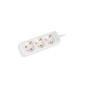 Regleta lanberg 3 tomas schuko blanca 1.5m
