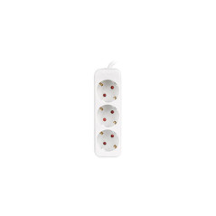 Lanberg PS0-03F-0150-W prolunghe e multiple 1,5 m 3 presa(e) AC Interno Bianco